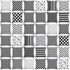 Outdoor Cushions Cover Creative Geometric Pillowcase Black And White Texture Pillow Case Soft Throw Pillows Home Decor Car Chair