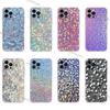 Bling Glitter Diamond Gradient Phone Case For iPhone 16,15,Pro,Max,14,Plus,13,12,11,E Mini Air,17,Pro Drop Protection Cover TPU