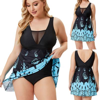 Women's Plus Size Swimsuits Ruched Tummy Control Bathing Suit Swimwear Bikini