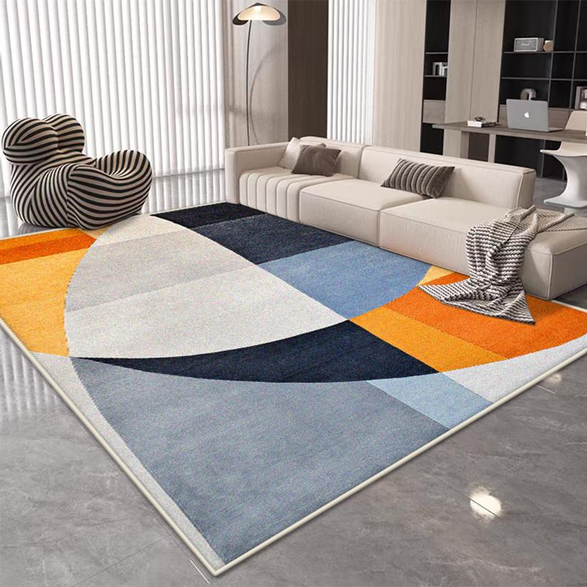 Modern Simple Style Large Living Room Rug Non-slip Easy Cleaning Entrance Door Mat Soft Foldable Office Dining Room Decor Carpet