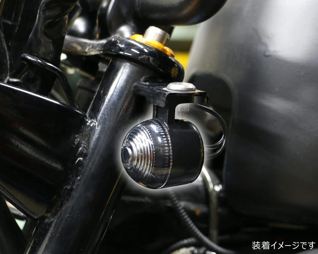 KITACO Warenz Mini Turn Signal Smoke Set, Universal, Lens/Single Bulb, 102-80-0500-30
