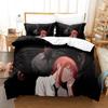 3D Print Anime Chainsaw Man Makima Bedding Set,Duvet Cover Bed Set Quilt Cover Pillowcase,King Queen Twin Size Boys Girls Adults