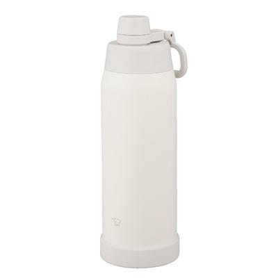 Zojirushi Water Dishwasher Seamless Only 3 Washes Insulated Cool Pale Bottle, 1.0L, [Quick Hydration], Safe, Cap, Required, Handle, Bottle, White,