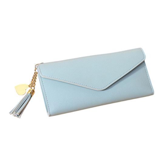 Women Slim Card Wallet Short Long Wallet with ID Window Zippered Coin Pocket Card Holder Wallet for Travel Shopping