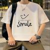 Herre T-skjorter Letter Grafisk trykk Mote merke t-skjorter for menn oversize t-skjorter Herre Klær Uformell T-skjorte Mann Sommer Koreansk Retro