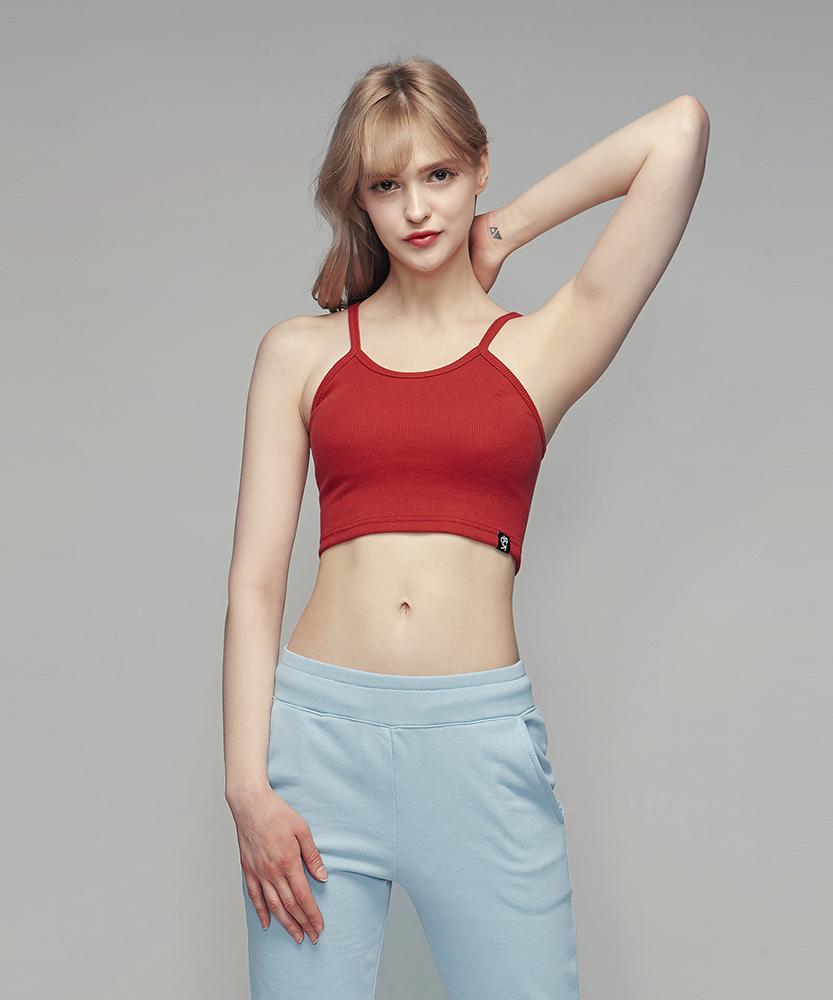 Debiweeo Ivy Crop Sleeveless Devi-Ts0022-Red