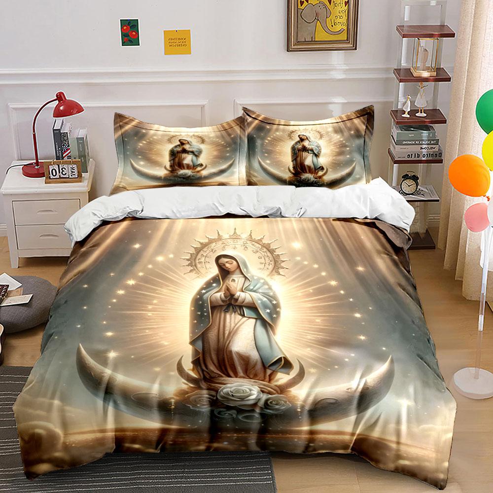 

Radiant Virgin Mary design. Bedding sets Duvet cover sets Duvet covers Pillowcases(1 * Duvet Cover 2 * Pillowcases without duvet insert) 135x200cm