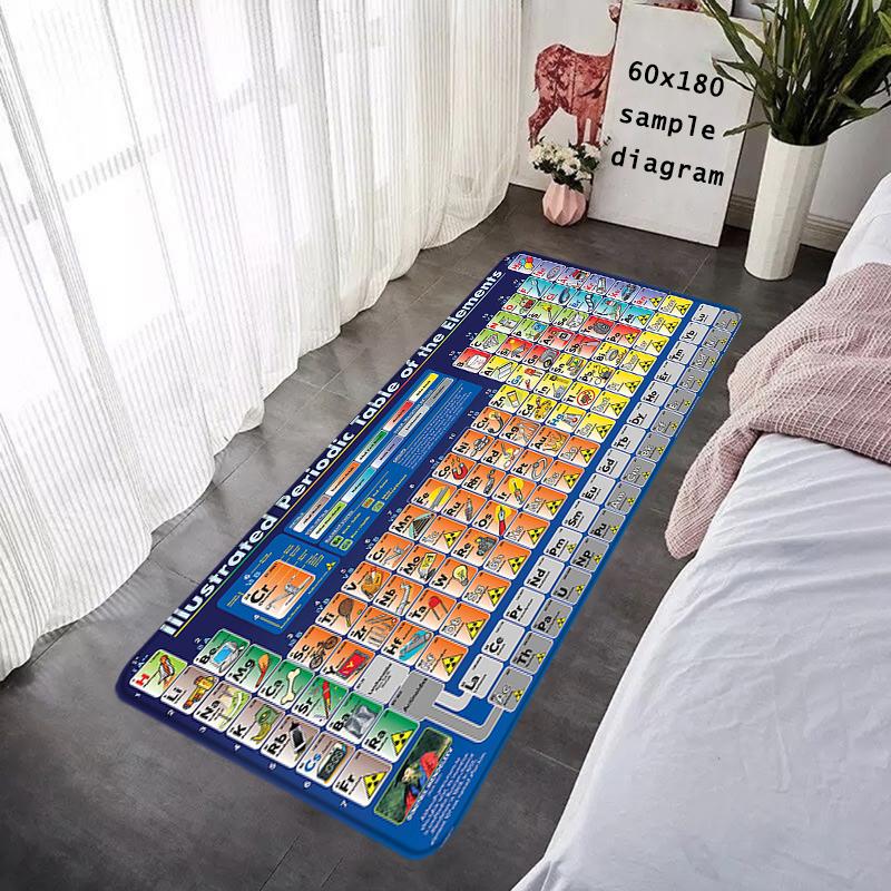 Entrance Doormat Periodic Table of Elements Rug Hallway Carpet Living Room Rugs Foot Carpets Floor Mats Non-slip Home Decoration