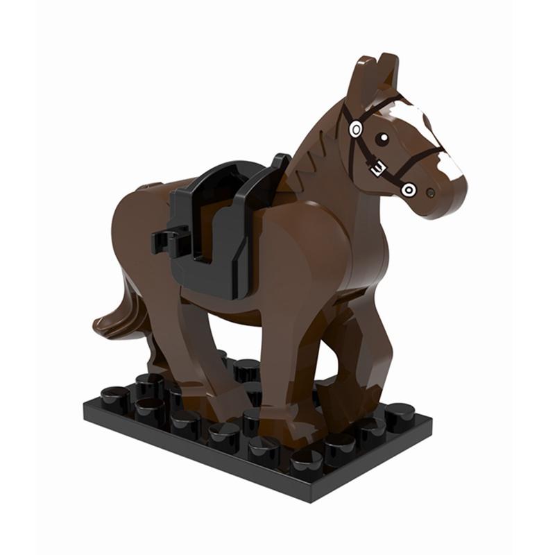 Animals Cute Sheep Goat Cow Pig Dog Chicken Livestock Figures MOC Building Blocks Toys for Children Gifts DIY Toy Animal Part