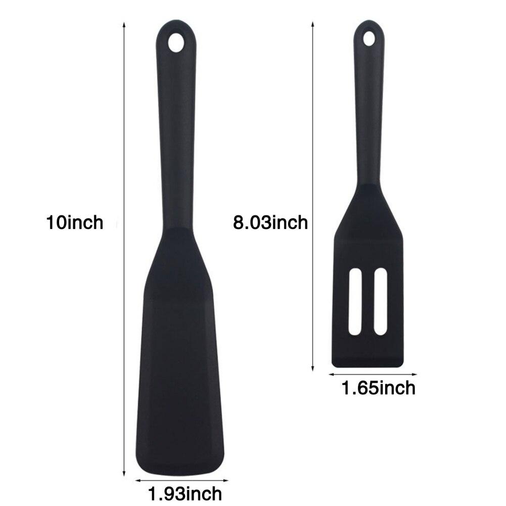 Silicone Spatula Non Stick Heat Resistant for Fishes Eggs Omelets