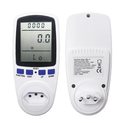 220V AC Digital LCD Power Meter Wattmeter Socket Wattage Kwh Energy Meter BR Measuring Outlet Power Analyzer