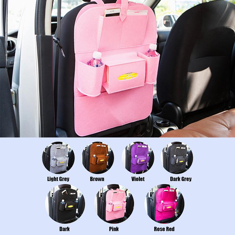 Car Universal Seat Back Organizer Multi-Pocket Storage Bag Tablet Holder Automobiles Interior Accessory Stowing Tidying