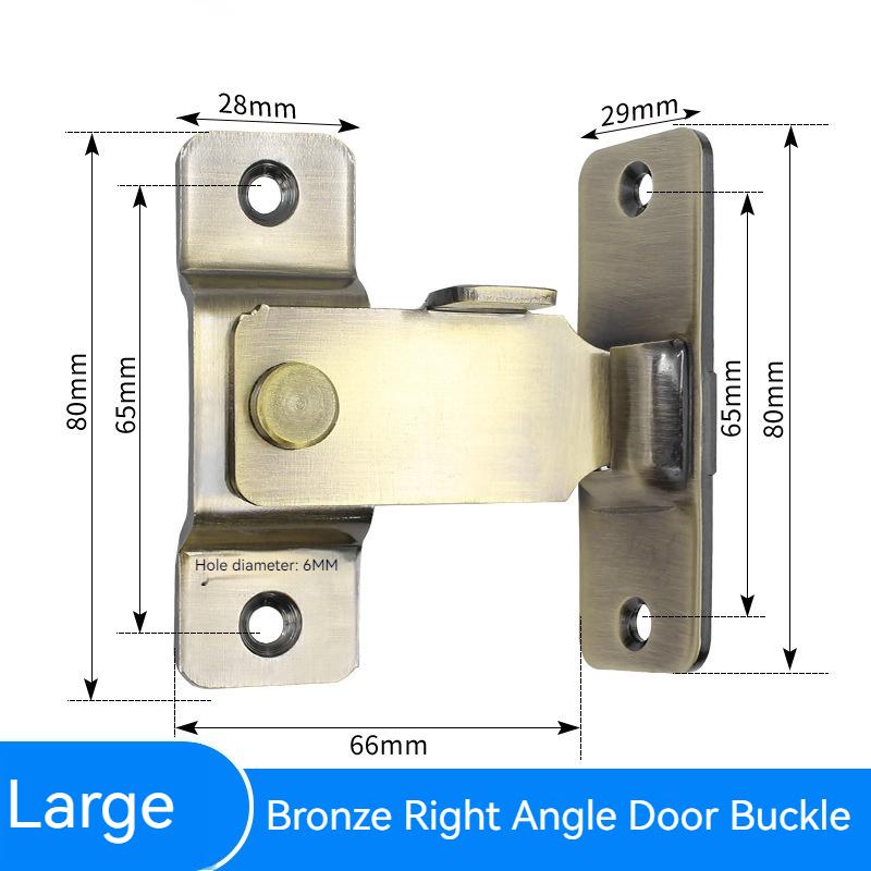 1/2PCS 90 Degree Right Angle Door Latch Stainless Steel Door Lock Bolt for Barn Sliding Door Flip Door Buckle Household Supplies