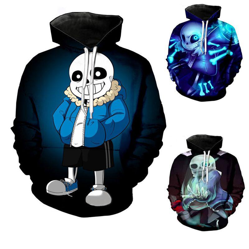 Cartoon Frisk Undertale 3D-Druck Hoodies Sweatshirt Pullover Jacke Sweatshirt