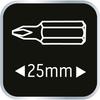 PZ2 x 25 mm screwdriver bits, 20 pcs.