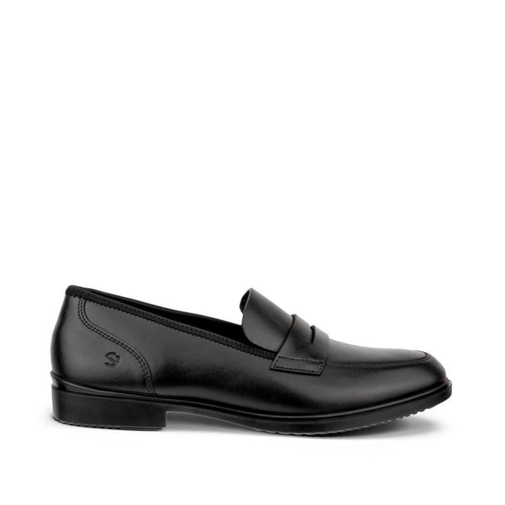 ECCO Dress Classic 15 Genuine Leather Size 3E Women's Loafers, 20984301001, Black, 24.5 cm,