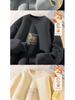 Men's Year of the Horse Red Coral Fleece Hoodie with Velvet Lining - Loose Fit, Pure Cotton, Round Neck