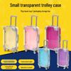 Mini False Eyelash Organizer & Jewelry Storage Box - Transparent Suitcase Design