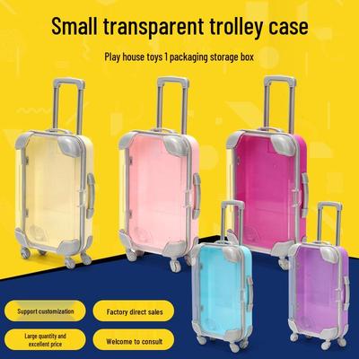 Mini Organizer per Ciglia Finte e Scatola Porta Gioielli - Design Valigia Trasparente