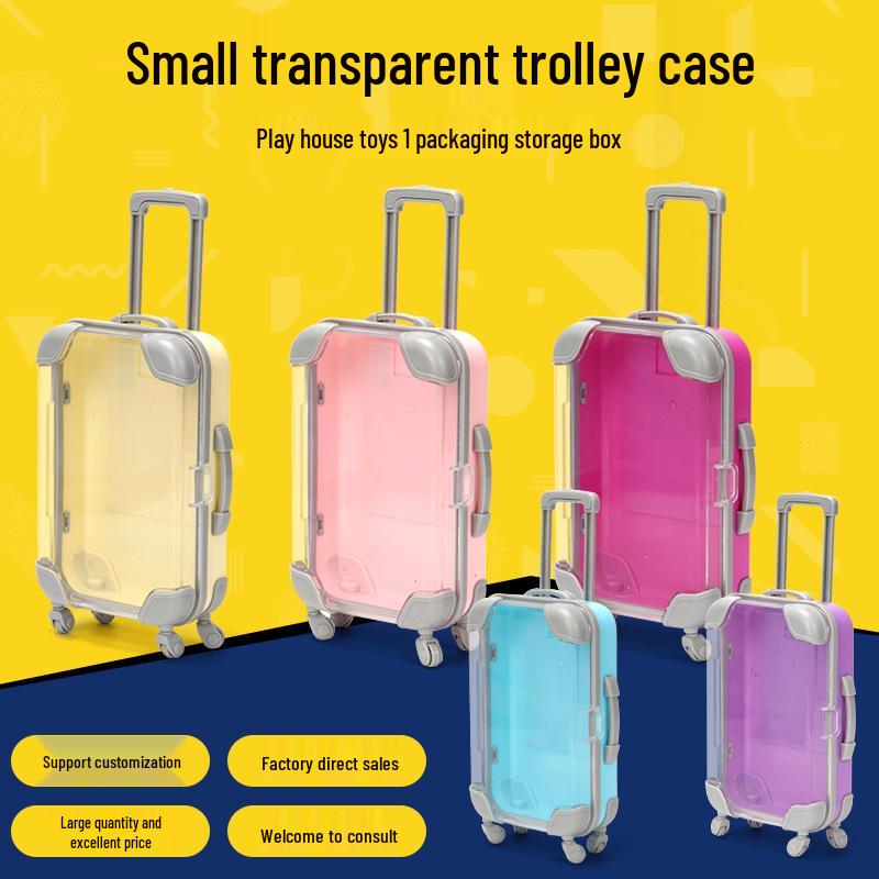 Mini Organizer per Ciglia Finte e Scatola Porta Gioielli - Design Valigia Trasparente