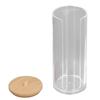 Transparent Makeup Cotton Swabs Holder PS Cosmetic Pads Container Cotton Rounds Holder  Bathroom