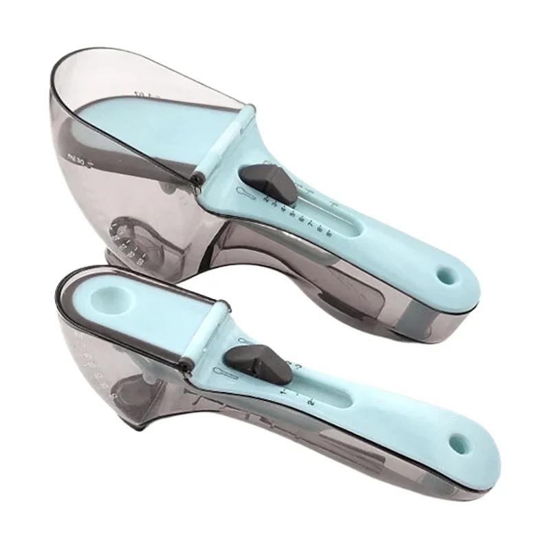 1 ks Nastavitelná odměrka Kuchyňské náčiní Plastová Odměrná lžíce na mléčný prášek Pečicí náčiní Přesné měřicí zařízení