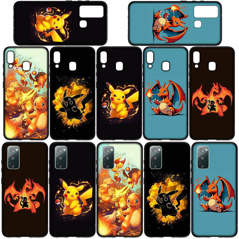 Case for iPhone 17 16 15 Plus Xiaomi Poco F8 F7 X7 X6 M8 C85 C75 C71 Redmi Note 14 12 11 13 Pro Max A4 14C 13C 15C Pikachu Pokemon GO Charmander Cute