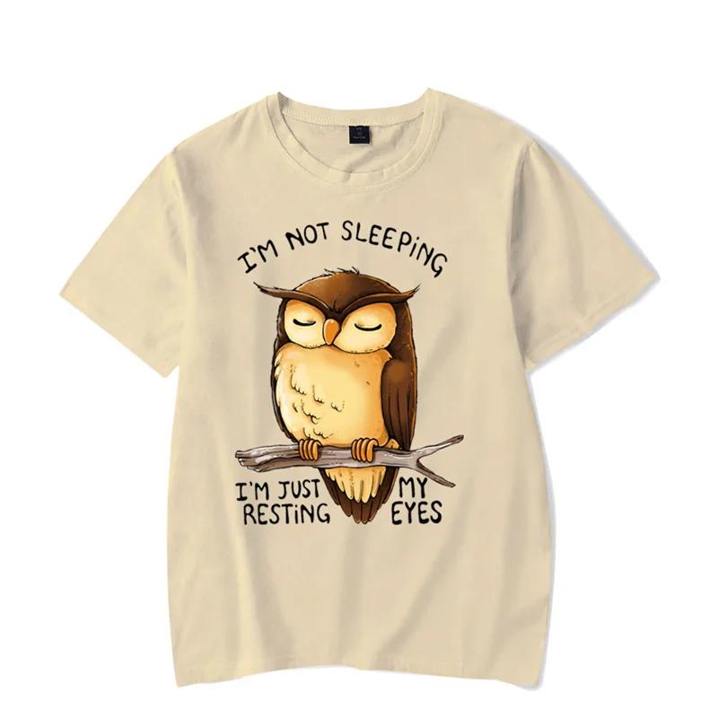 Tricou bărbați Nu dorm I’m Just My Resting Eyes Tricou Kawaii Bărbați Femei Tricou Funny Owl Graphic Cămăși Harajuku