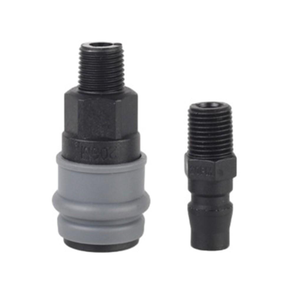 Energy Saving Pneumatic Connectors with Self Sealing Functionality