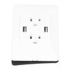 15A Wall Outlet Intelligent Electrical Socket Panel Concealed Installation