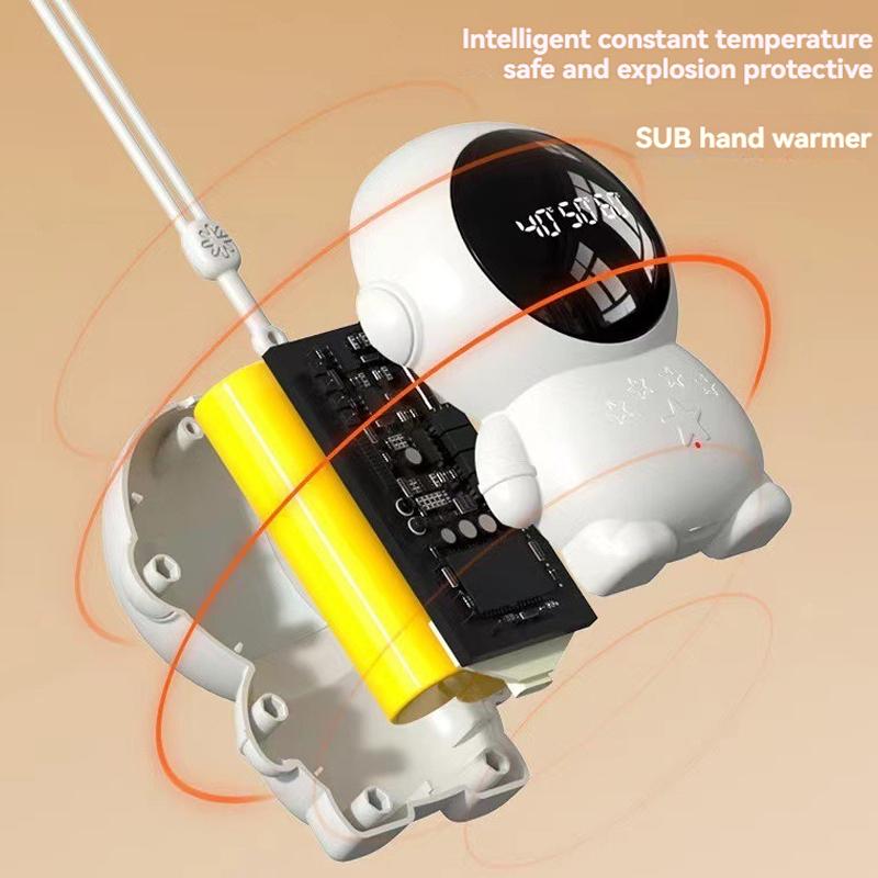 2025 Cute Astronaut Hand Warmer USB Rechargeable Portable Winter Keep Warm Gadget Pocket Mini Electric Heater Hand Warmer