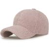 HT4927 Baseballkappe Berberfleece Herbst Winter Mützen für Männer Frauen Einfarbig Einfach Verstellbar Snapback Kappe Männlich Weiblich Baseballmütze