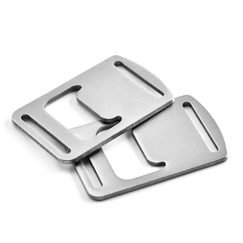 

2 шт. Мини-тяжелая нержавеющая сталь плоская открывалка для бутылок на открытом воздухе кемпинговая пряжка дизайн открывалка для бутылок кухонный инструмент