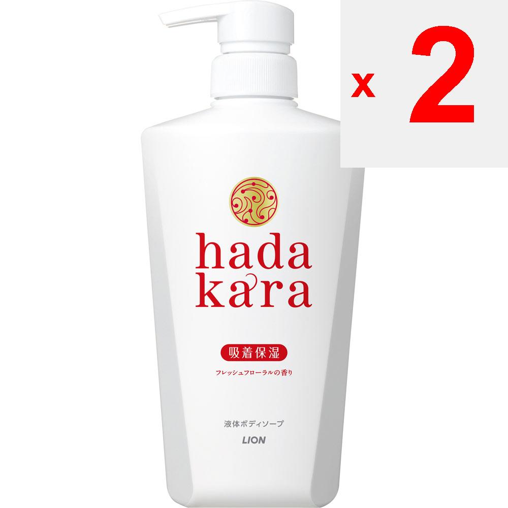 Lion Hadakara Body Soap Fresh Floral Fragrance Body Soap 500ml General Purpose (Other) To Use] Take an Appropriate Amount (about 2 Pushes) Onto a Towe