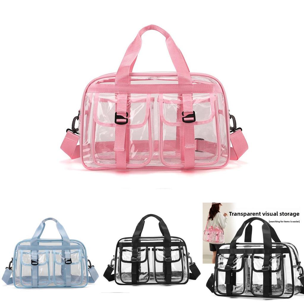 Pvc Large Capacity Sports Stadium Event Transparent Travel Bag With Waterproof Design For Casual Travel
