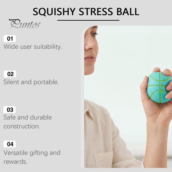 Soft Sensory Toy Soccer Basketball Stress Ball, TPR Fidget Squeeze for Adults Relief Kids, Decompression Anxiety Relief, Party Birthday Gift