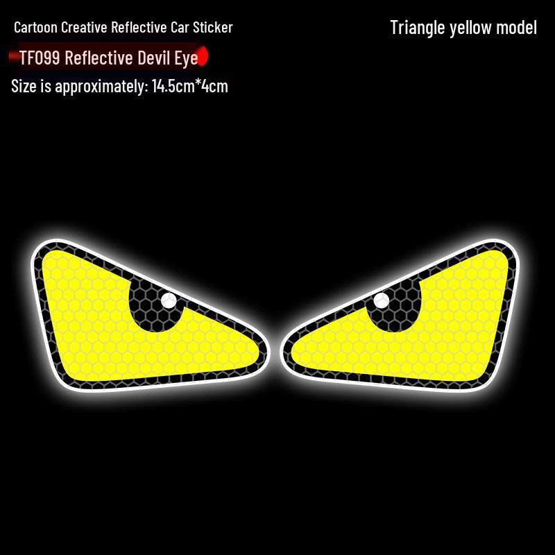 

Светоотражающая наклейка на корпус мотоцикла и электромобиля «Дьявольские глаза» - Креативная персонализация