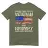 I Have Two Titles Veteran And Grumpy Funny Dad Papa Grandpa Tshirt