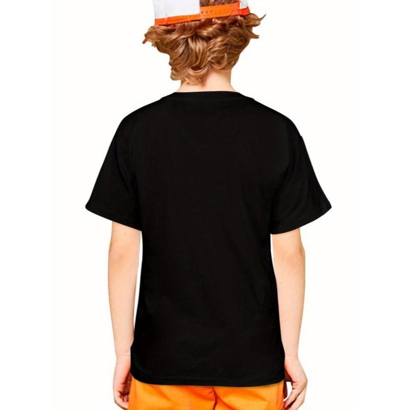 European sizes T-Shirt for Boys And Girls Fashion Trend Bottoming Shirt Breathable, Casual Comfortable Top Streetwear Casual  Crew Neck  T-Shirt