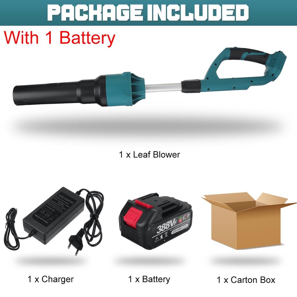 3000W Brushless Cordless Electric Blowing Suction Leaf Blower Air Blower PC Dust Cleaner Collector for 18V Battery