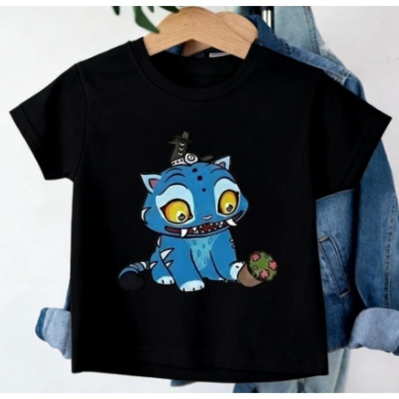 

Deppi Tiger Korean Pop Music Demon Hunter Children Cartoon Print Soft and Comfortable Children s Shirt 100