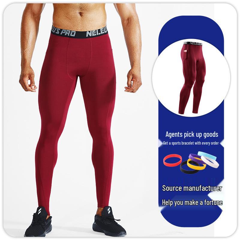 Men's Thermal Compression Pants - Quick-Dry, Base Layer for Running, Basketball, Fitness - Autumn/Winter
