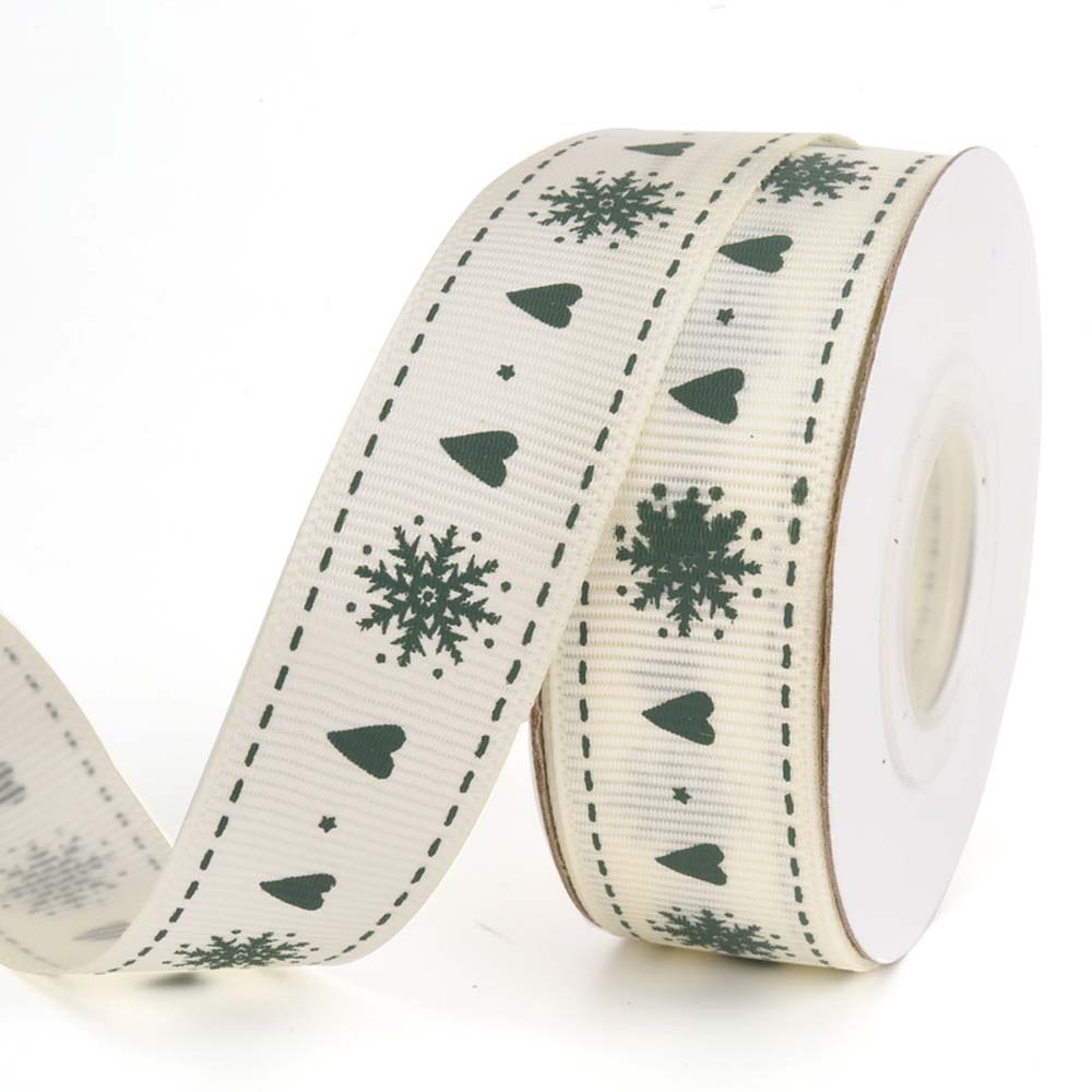 Printed Art Sewing Wrap Home Decor Bronzing Ribbon Christmas Ribbon Christmas Decor Satin Ribbon