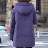Middle Age Women Winter Down Coats Vintage Parkas Hooded Plus Size Elegant Thick Warm Down Jackets Woman Outerwears