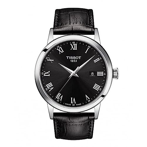 

Чоловічий годинник Tissot Classic Dream з чорним циферблатом та шкіряним ремінцем (T1294101605300) [Офіційний імпорт]