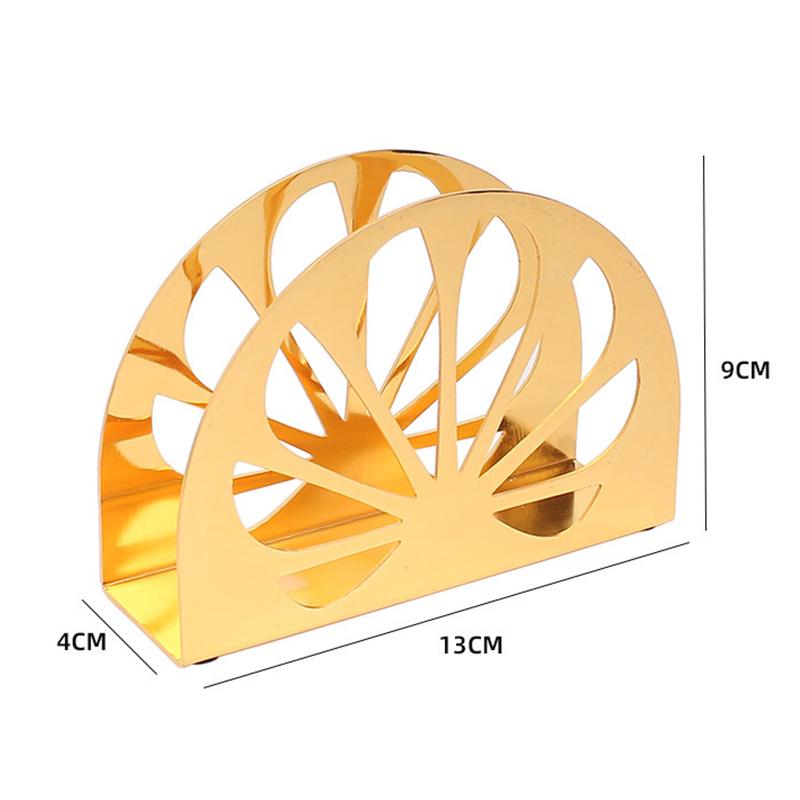 Nordic Napkin Holder Tissue Holder Paper Towel Dispenser Cafe Freestanding Dining Table Gold Wrought Iron Paper Towel Clip