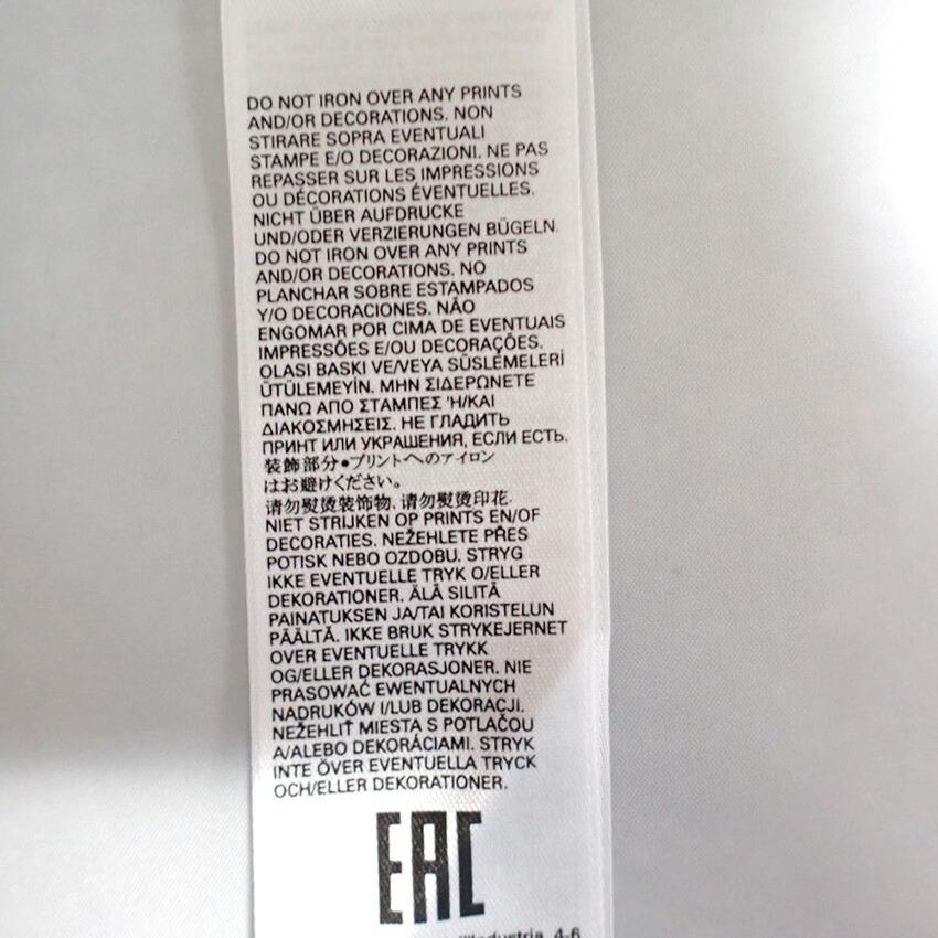 [Used] DIESEL/Diesel print cool neck cotton short sleeve cut and sew/b48-33