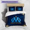 Olympique Lyonnais FC Printed 3PCS Bedding Set Breathable Duvet Cover with Pillowcases Decorative Bed Linen for Bedroom Home