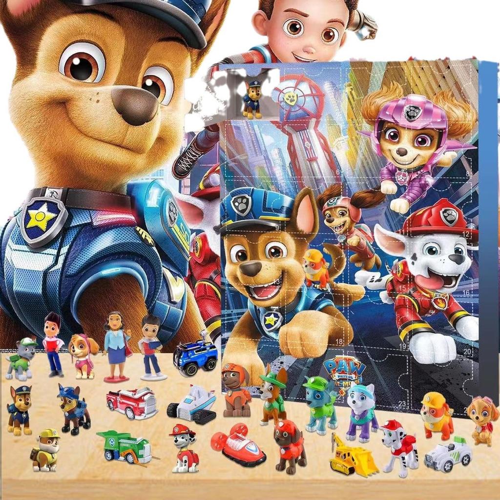 Paw Patrol Advent Calendar 24 Days Countdown Blind Box Surprise Toy Christmas Countdown Calendar Set