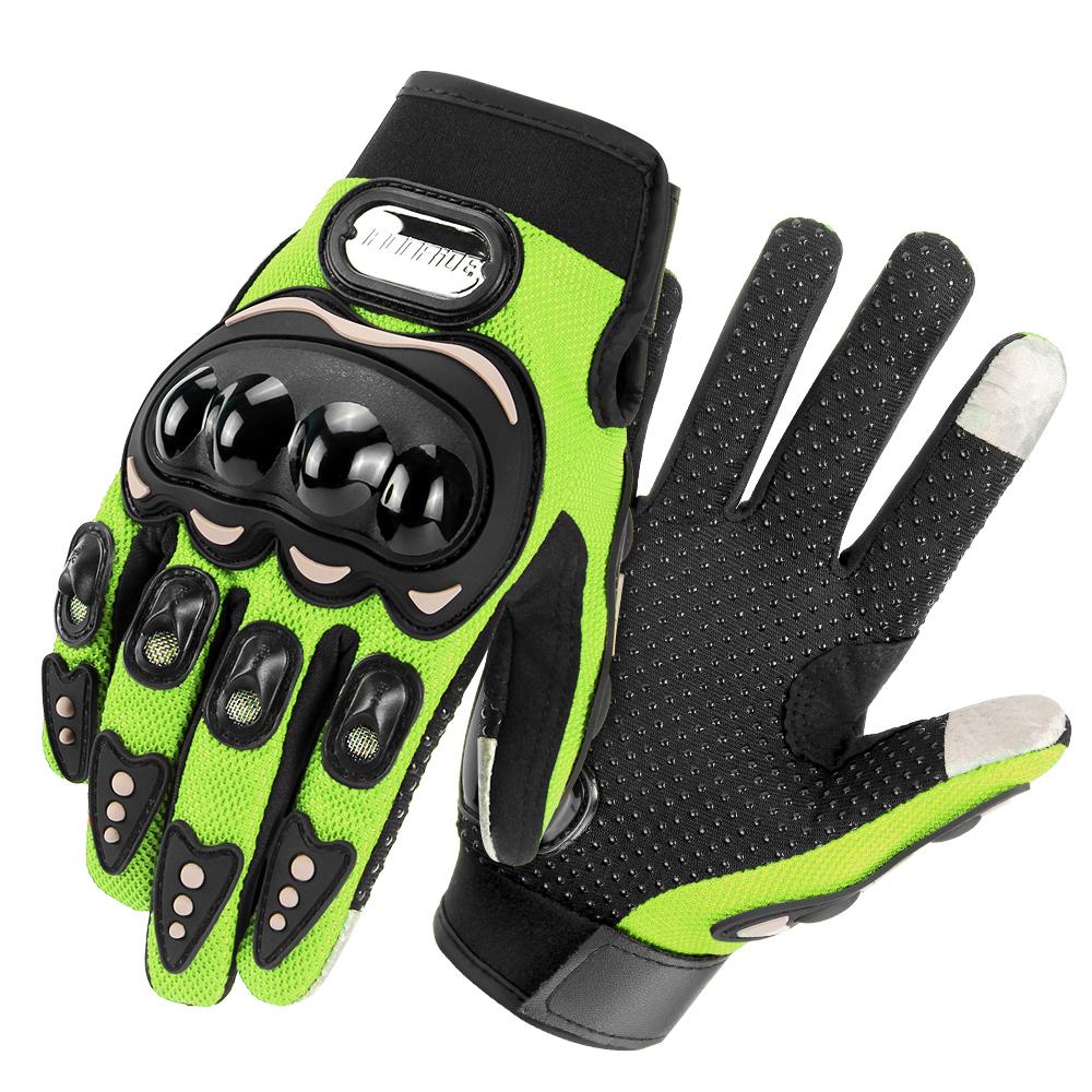 New Motorcycle Glove Breathable Bicycle Motorcycle Full Finger Guantes Motocross Motorbike Breath Mesh Touch Screen Racing Glove